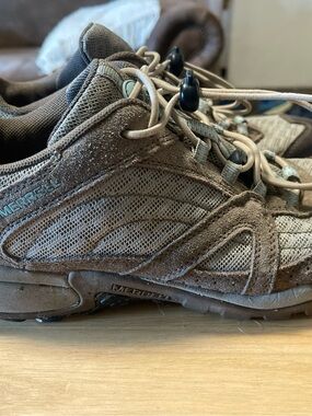 Womens Merrell SOREN Sport Lace Up Athletic Shoes Hiking Trail J123849C Taupe 8